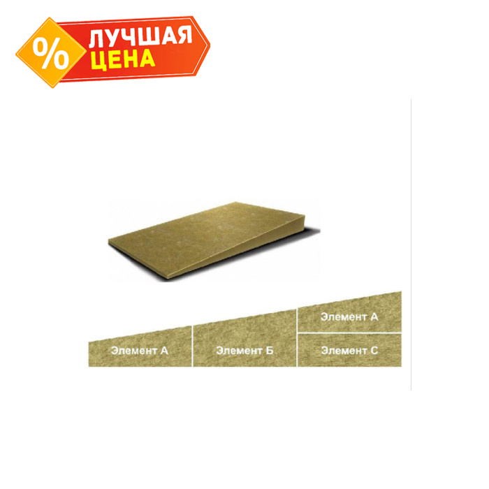 Утеплитель Роквул Уклон “D” Оптима 80х600х1000